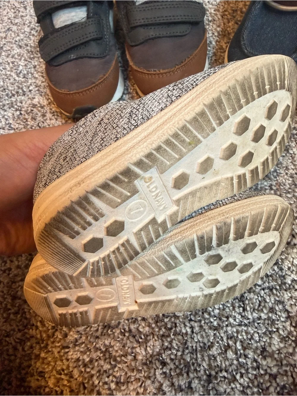 Old Navy Toddler Navy and Brown Casual Sneakers